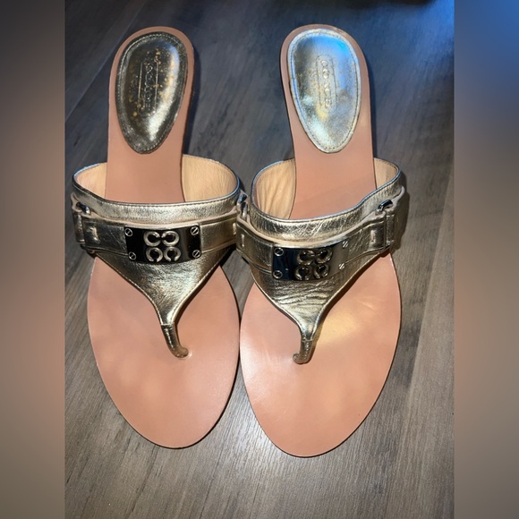 Coach Shoes - Elegant Gold Women's Sandals